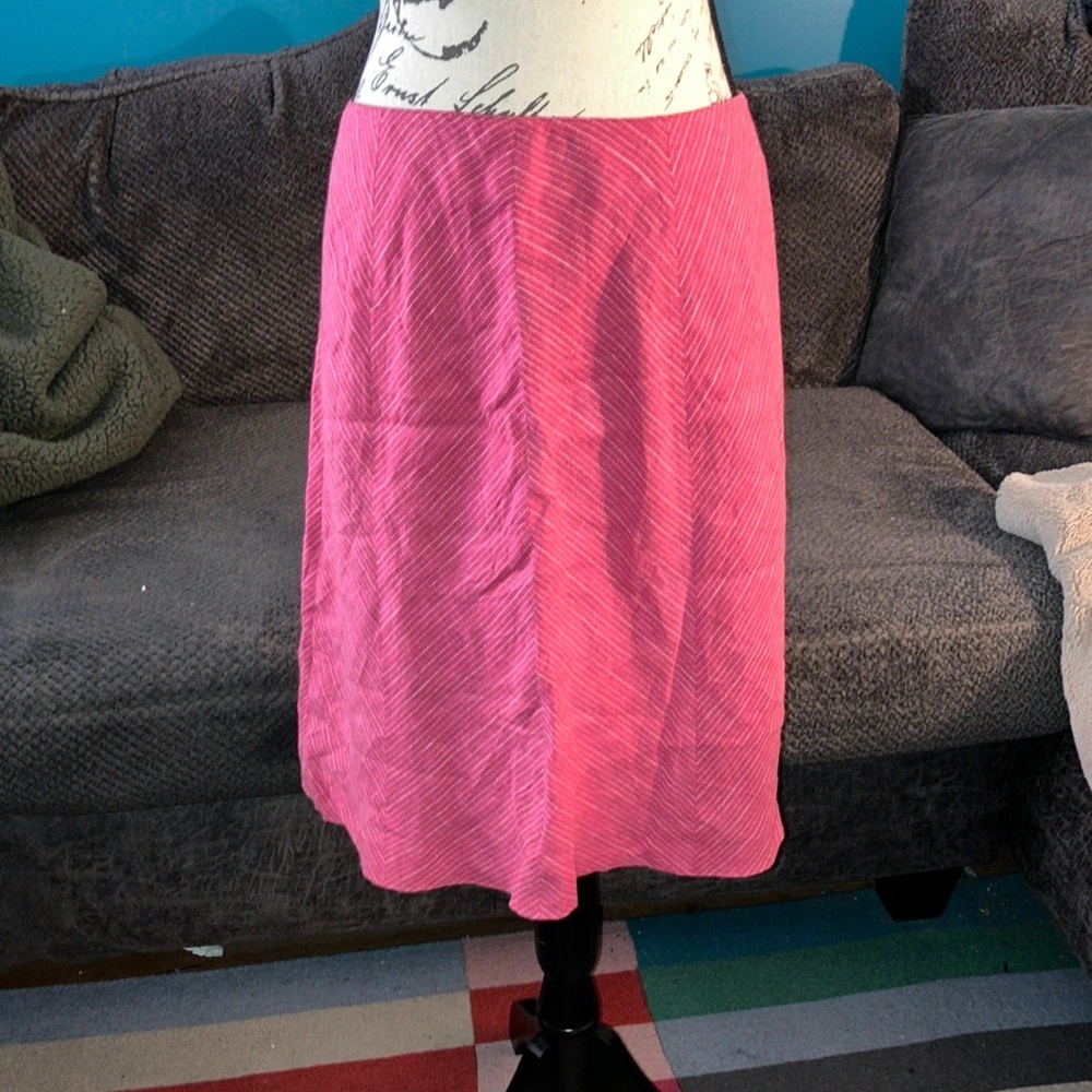 Ann Taylor Linen A Line Skirt, Size 4